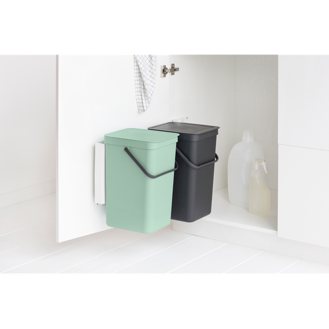 Kosz szafkowy Sort&Go 2x16l Jade Green/ Grey - Brabantia