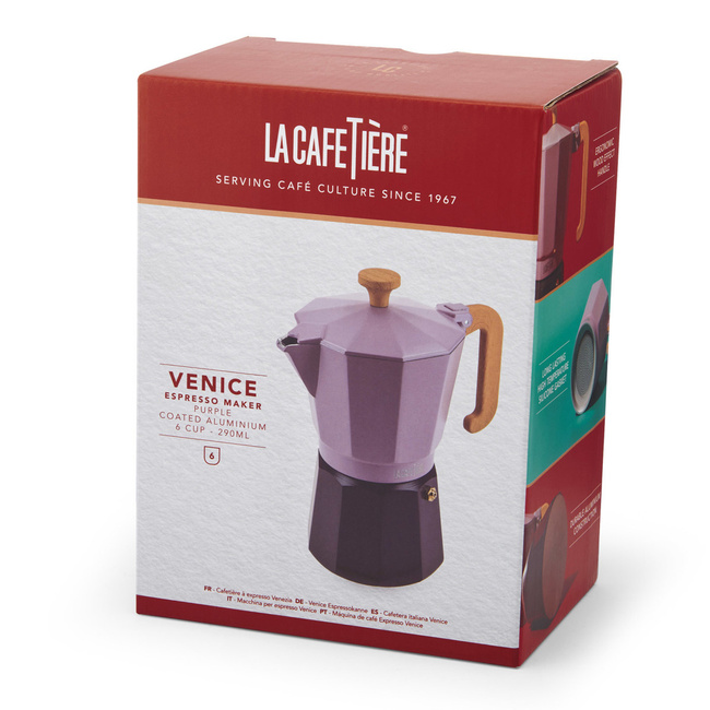 Kawiarka Włoska Venice 6 Cup - Purple La Cafetière