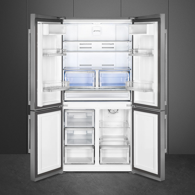 Smeg - Chłodz.-Zamraż., Frenchdoor, Stal Nierdzewna Universal Fq60xde Stal Nierdzewna.