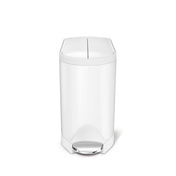 Kosz pedałowy Simplehuman Butterfly CW2042, 10 l, biały, stal