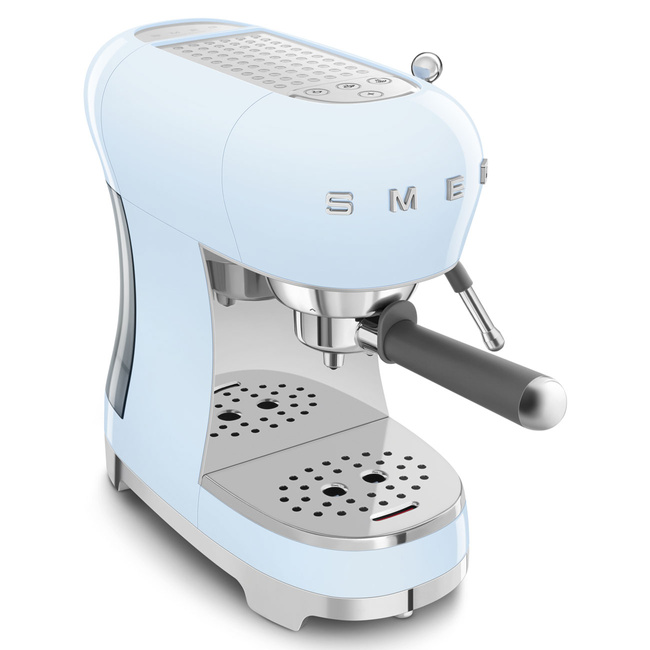 Smeg - Ekspres do kawy, kolbowy ECF02PBEU SDA 50'S STYLE - niebieski