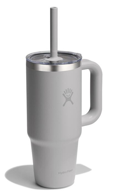 Kubek termiczny Hydro Flask Travel Tumbler 24 oz (710 ml) z uchwytem i słomką, Birch