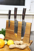 Shiori - 3-Set Chairo Shōto + Santoku + Sifu - zestaw trzech noży ze stali Damasceńskiej