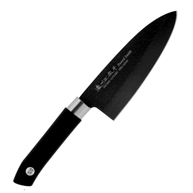 Satake Swordsmith Black Deba Nóż Kuchenny 16cm Japoński