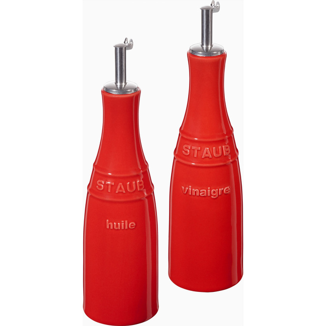 Zestaw do oliwy i octu 250 ml, czerwony - Staub