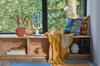 Szklana gruszka dekoracyjna Villa Collection Styles 29254, bursztynowa