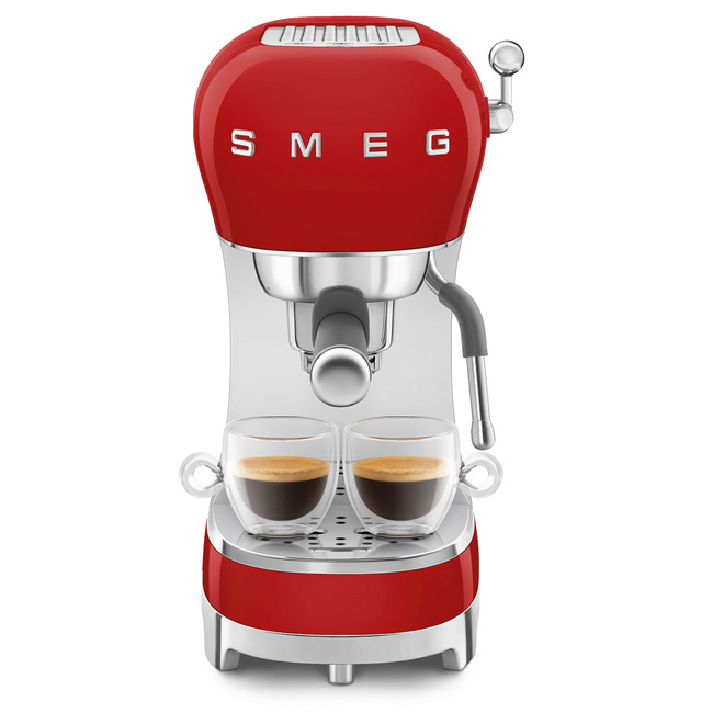 Smeg - Ekspres do kawy Ecf02rdeu 50's style