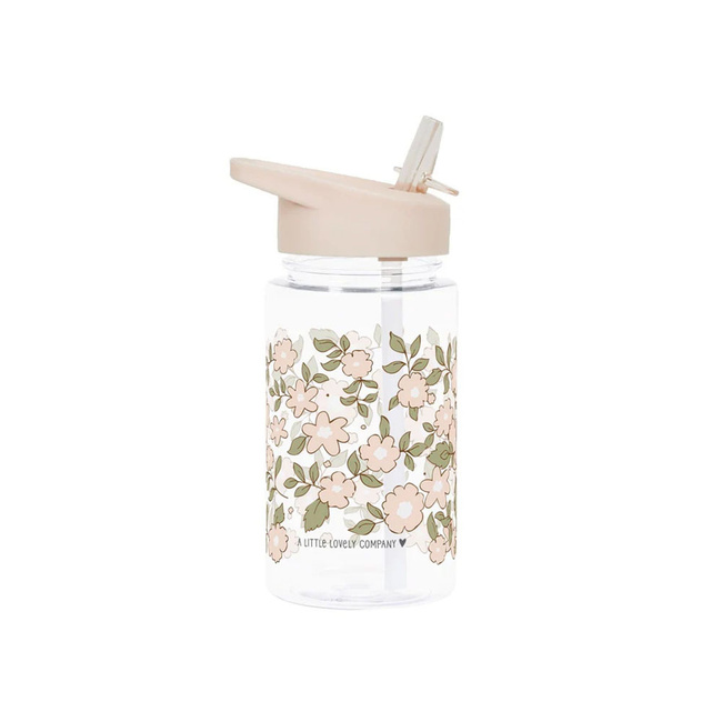 Butelka na wodę dla dzieci Blossoms pink 0,45l - A Little Lovely Company