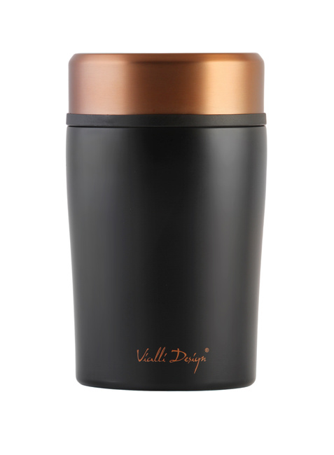 Termos obiadowy 500ml Fuori czarny Rose gold 28067 - Vialli design