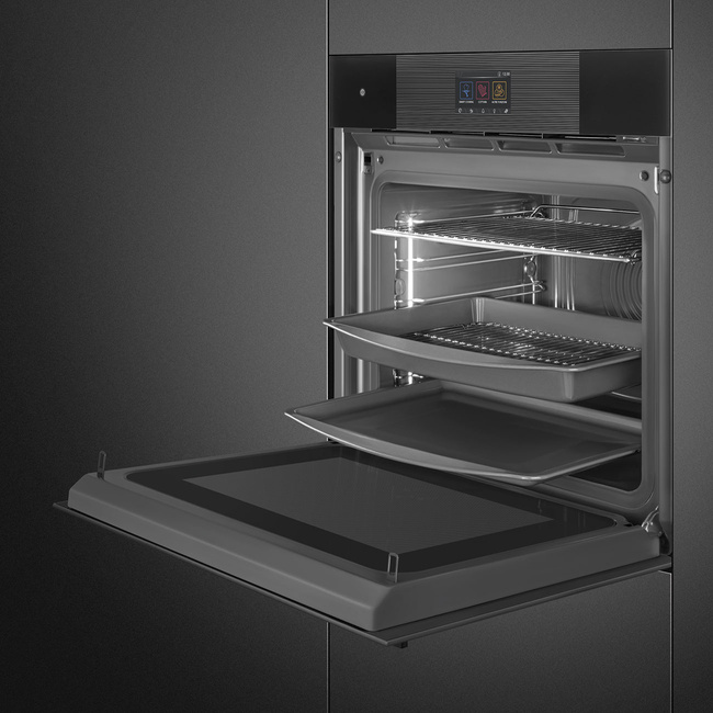 Smeg - Piekarnik, Omnichef, Linea, Czarny Linea So6104Apb3 Czarny.