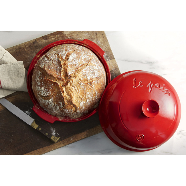 Naczynie do chleba 4,5l - czerwone - Emile Henry