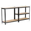 EXTRALINK Regał magazynowy metalowy 180x90x40 czarny metalowe regały magazynowe