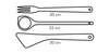 Łyżka,łopatka,widelec Woody, komplet 3 szt. - Tescoma