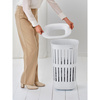 Kosz na pranie Brabantia Collect-It 55 l, biały, z pokrywą Quick-Drop