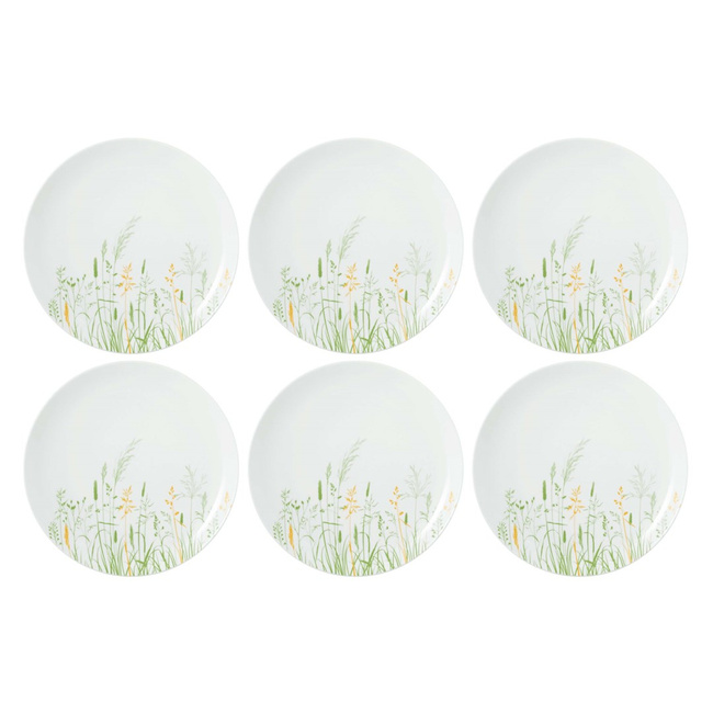 Seltmann Meadow Grasses Green Zestaw 6 talerzy obiadowych 27.5 cm