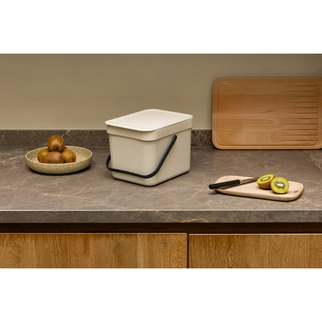 Kosze na śmieci 6 l Sort & Go Soft Beige - Brabantia