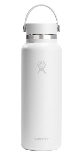 Butelka termiczna Hydro Flask 40 oz Wide Mouth z zakrętką Flex Cap, biała, 1,18 l