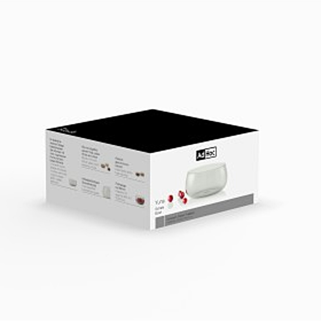 Miska Yuna poj 660ml, szare szkło