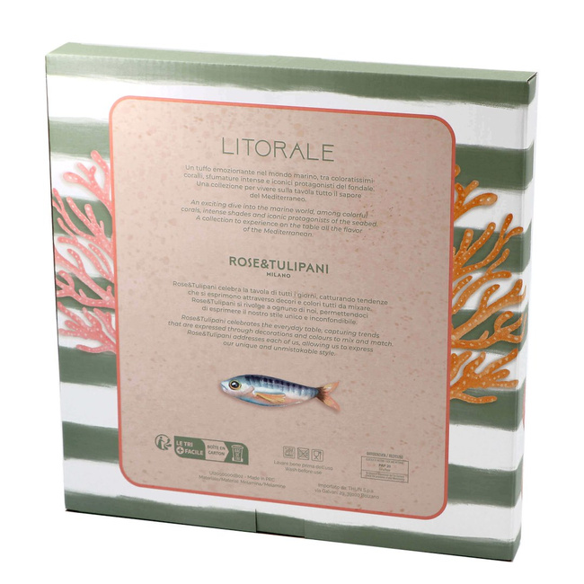 Litorale Zestaw 2 Talerzy Płaskich - 27 Cm - Rose&Tulipani