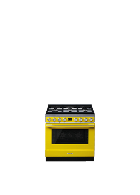 Smeg - Kuchnia wolnostojąca Portofino Cpf9Gpyw Żółty