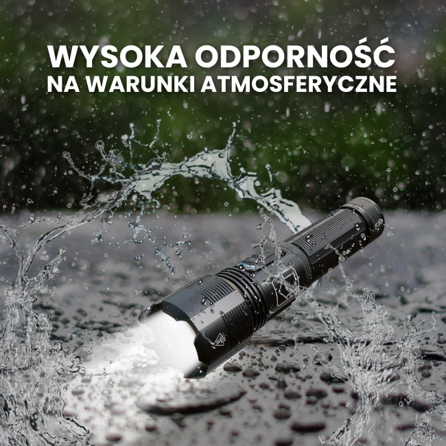 EXTRALINK EFL-1126 Thor Latarka LED 1000lm Mocna i Wytrzymała Oświetlenie Outdoor