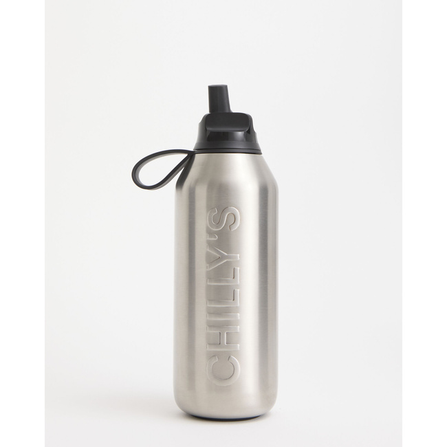 Butelka termiczna Chilly's Series 3 Flip ze słomką, 500 ml, Steel