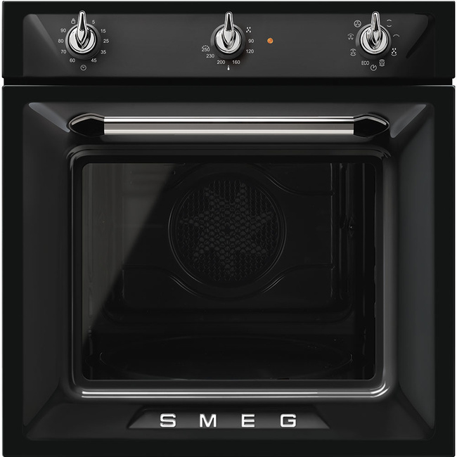 Smeg - Piekarnik, 60 cm, Victoria, czarny Victoria SF6905N1 czarny (chromowane pokrętła)