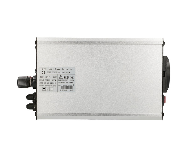 Przetwornica napięcia Extralink OPIP-300W, 12 V na 230 V, czysty sinus, 300 W