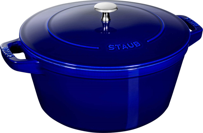 Zestaw garnków żeliwnych Staub 24 cm, 3 naczynia z pokrywką, niebieski