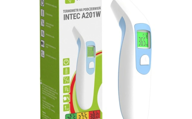 Intec A201W – Bezdotykowy termometr medyczny 3w1 (Czoło, Ucho, Otoczenie)