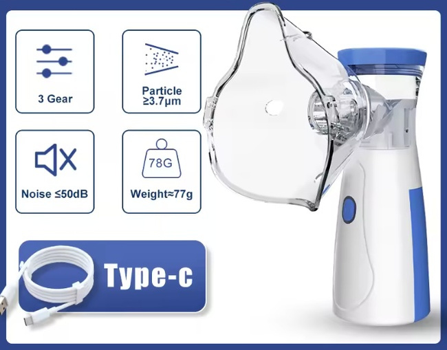 Inhalator przenośny Extralink Smart Life N1, nebulizator na baterie