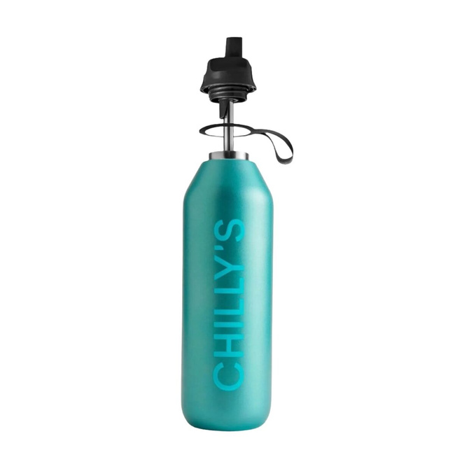 butelki sportowe do napojów 1000 ml Chilly's Atlantis matowy metalik