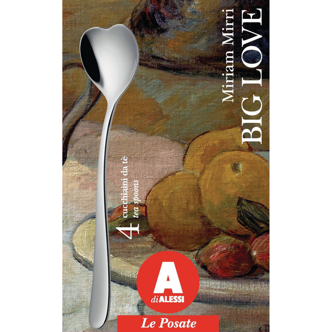 Zestaw 4 polerowanych łyżeczek do herbaty Alessi
