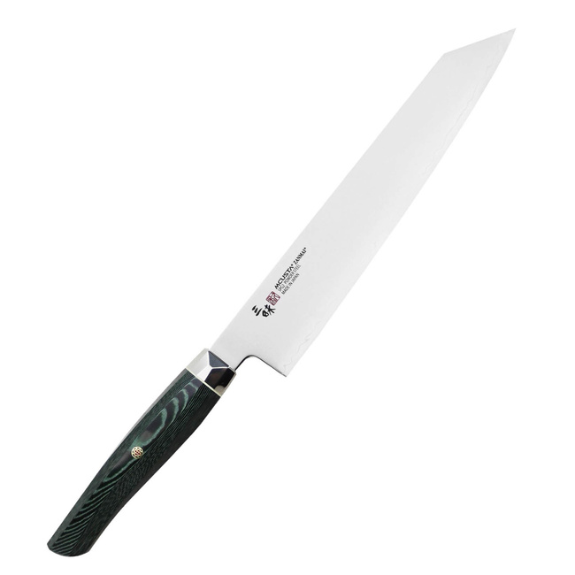 Nóż Kiritsuke Gyuto Mcusta Zanmai Green Revolution 23 cm, stal SPG2, micarta