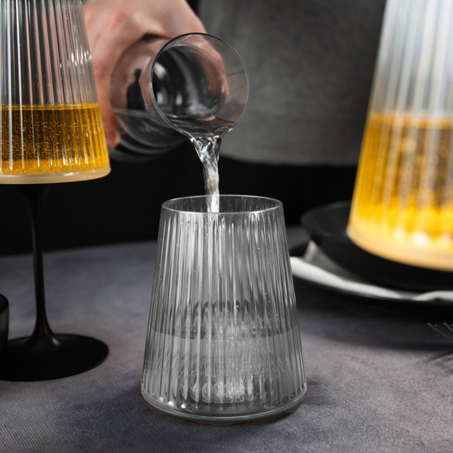 Zestaw kieliszków Trebonn SplitGlass Easy, 4 przezroczyste czasze 550 ml i 4 nóżki