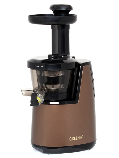 Wyciskarka do soków Greenis F-9010 wolnoobrotowa pionowa srebrna 150W 350ml BLDC
