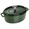 La Cocotte Garnek Żeliwny Owalny 6.7 Ltr, Zielony - Staub