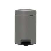 Kosz pedałowy NewIcon 3 l Mineral Concrete Grey 126260 - Brabantia