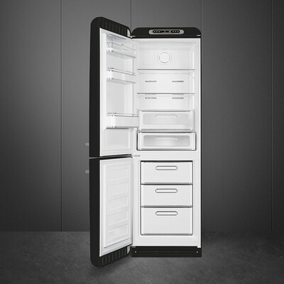Smeg - Chłodziarko-zamrażarka FAB32LBL6 50'S RETRO STYLE - czarny