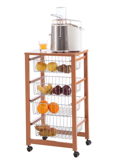 Gingerone Wózek kuchenny - 83 x 46 cm, Brązowy - Arredamenti