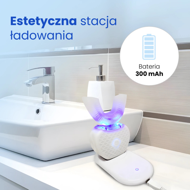 EXTRALINK Lifestyle V1R 360° U-Shape Electric Toothbrush 1500mAh Rechargeable