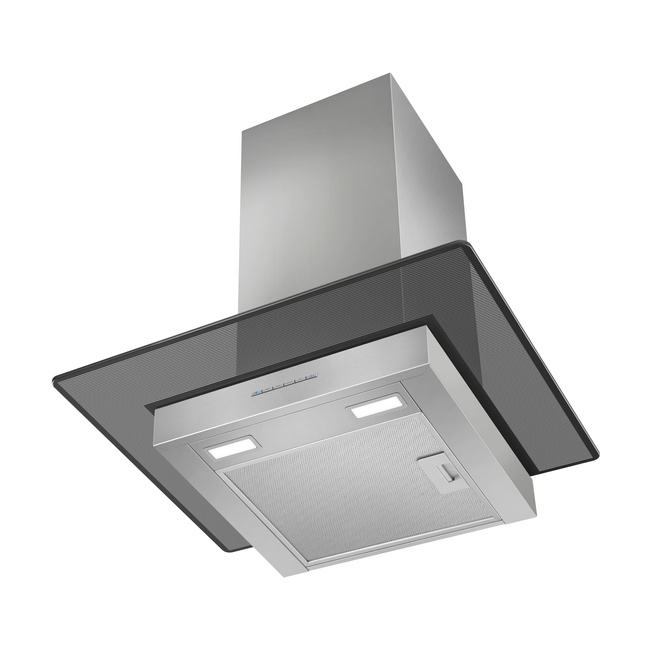 Smeg - Okap przyścienny, 60 cm, T-kształtny Universal Kbt600ve Stal nierdzewna + Szkło.