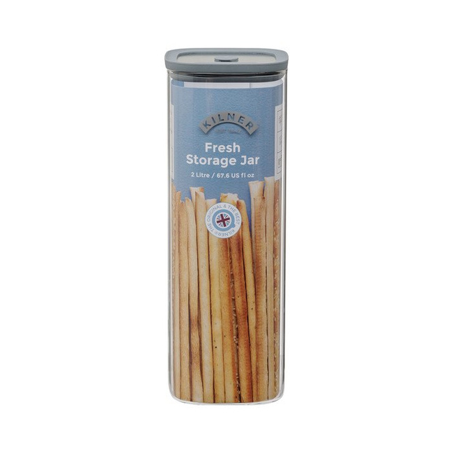 Słoik Kilner Fresh Storage 2 l, kwadratowy, z zaworem próżniowym