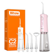 Irygator Bitvae C2 z zestawem dysz 400 ml różowy