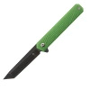Nóż składany Womsi Wolf Tanto, laminat S90V i 420, ostrze 8 cm, rękojeść G10 zielona