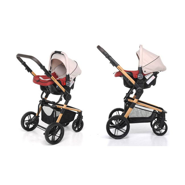 Wózek 3w1 Foppapedretti iWood Coral – koralowy