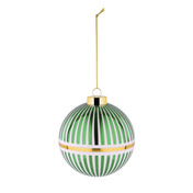 Bombka choinkowa Alessi Delight NZ04 2 GR, zielona, szklana, 10,5 cm