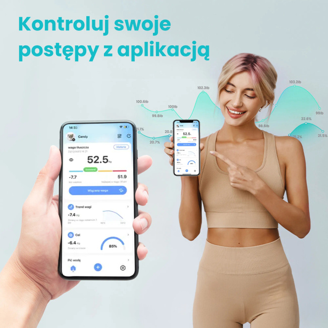 Extralink Smart Life | Waga łazienkowa | inteligentna plus