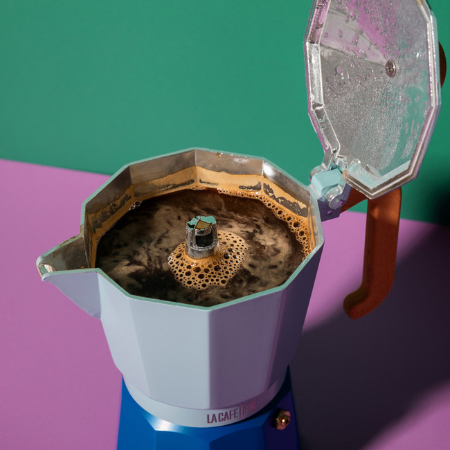 Kawiarka Włoska Venice 6 Cup - Sky Blue La Cafetière
