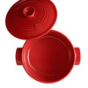 Okrągły Garnek Ceramiczny 5,3l - Czerwony - Emile Henry